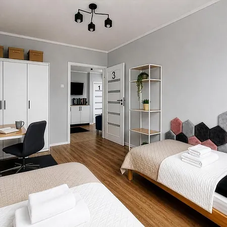 Quarto em Acomodações Particulares Anza Seaside - Baltea Apartments, Przymorze Gdańsk